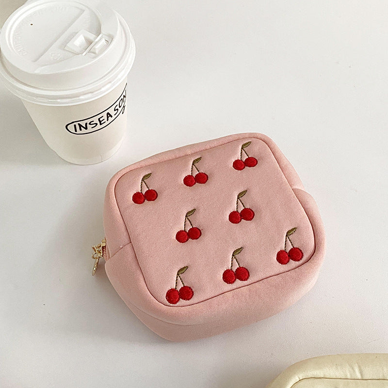 Square Cherry Sweet Cosmetic Bag