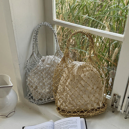 Hollow Out String Simple Handbags