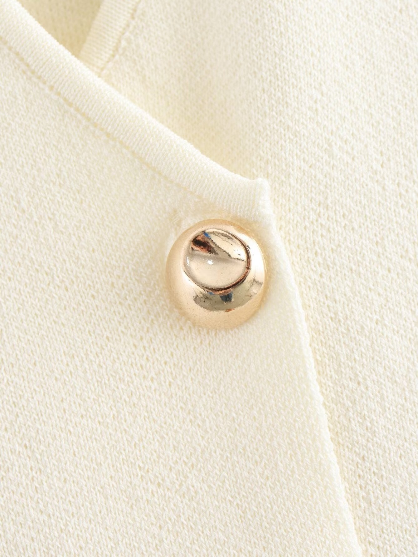 Casual Solid Color Button Down Knit Vest