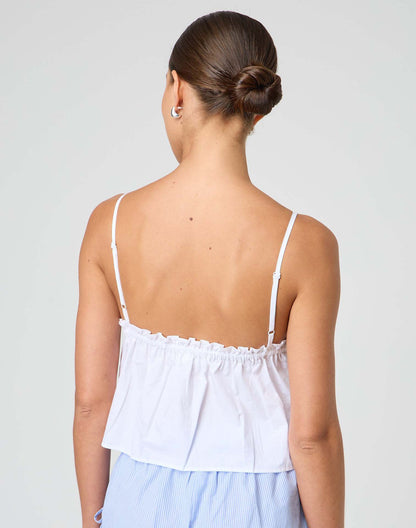 Solid Color V-Neck Spaghetti Strap Vest