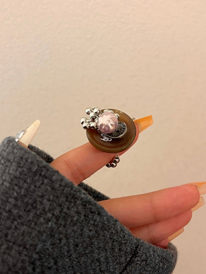 Chic Handmade Beaded Stretch Band Ring