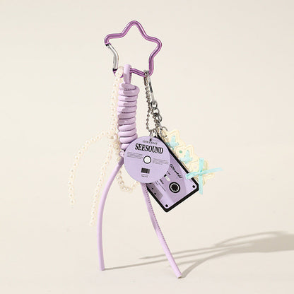 Guitar Record Butterfly Bag Charms