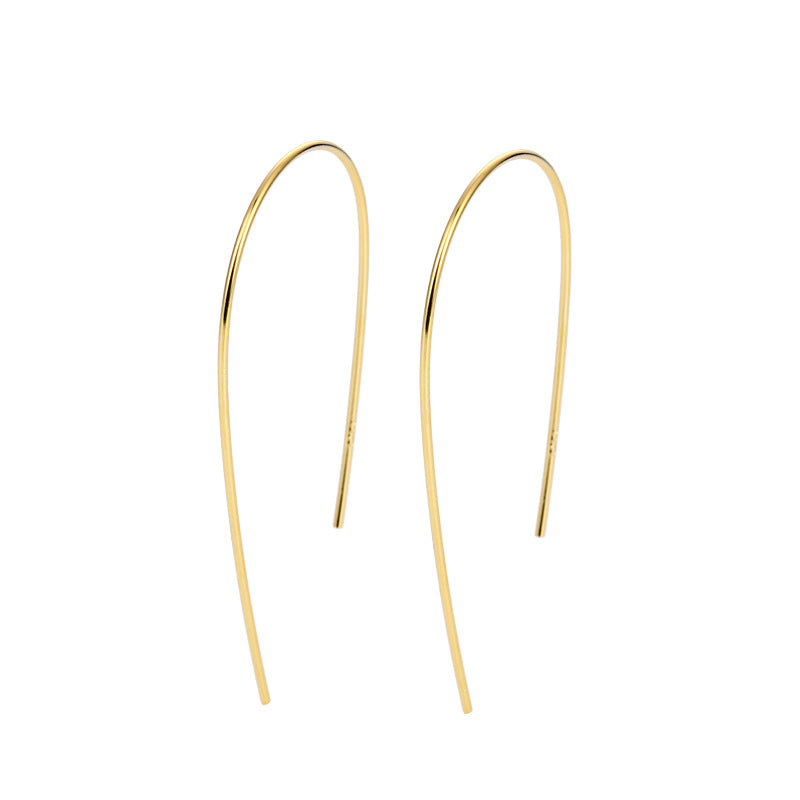 Simple Line Circle Punk Stud Earrings