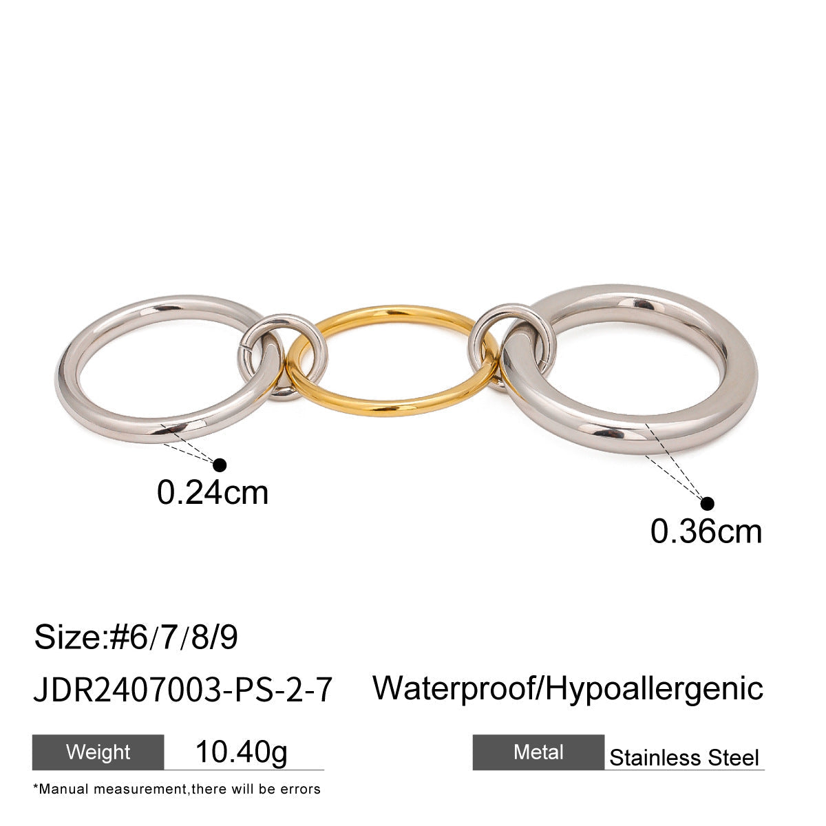 Pearl Zircon Layered Single Ring