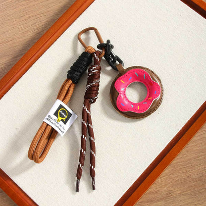 Leather Donut Rope Braided Bag Charms