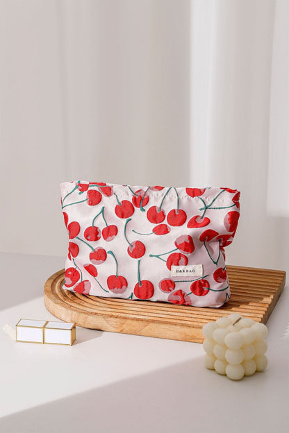 Cute Red Cherry Portable Storage Pouch