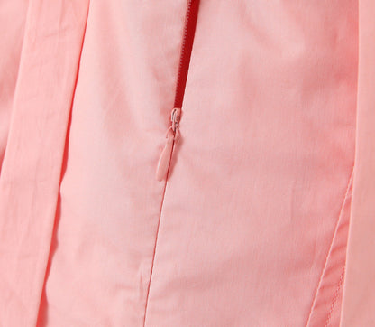 Casual Solid Color Pleated Halte Maxi Dress