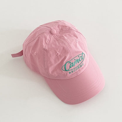 Solid Color Letter Embroidered Baseball Cap