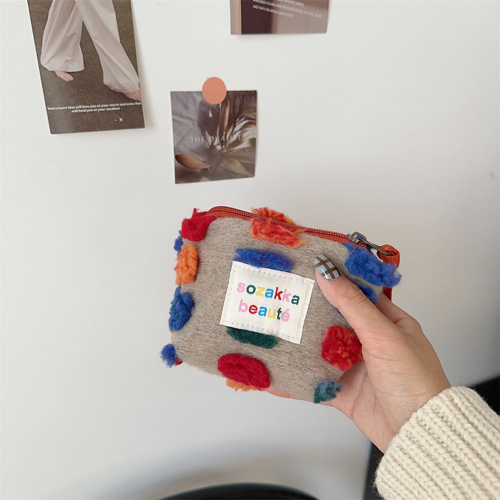 Colorful Polka Dot Mini Make Up Bag