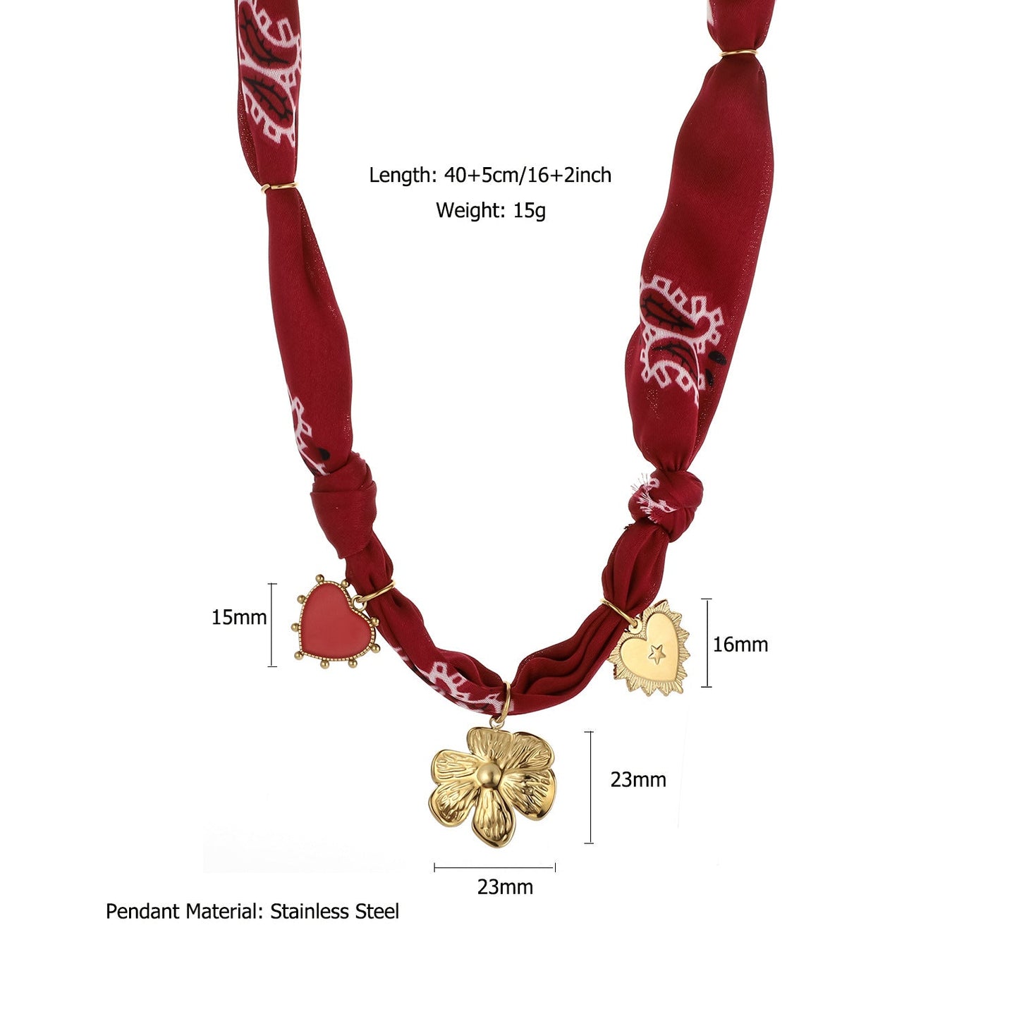 Trendy Ocean Style Pendant Scarf Necklace