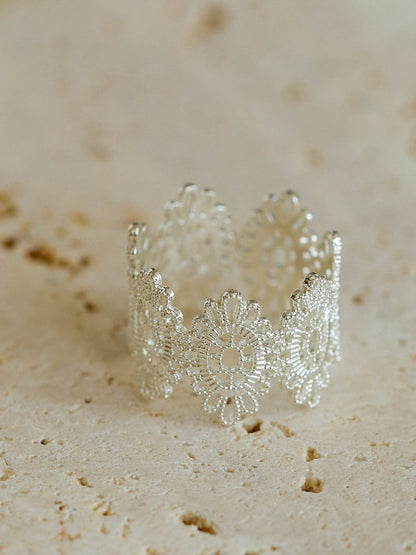 Vintage Lace Hollow Out Open Adjustable Ring
