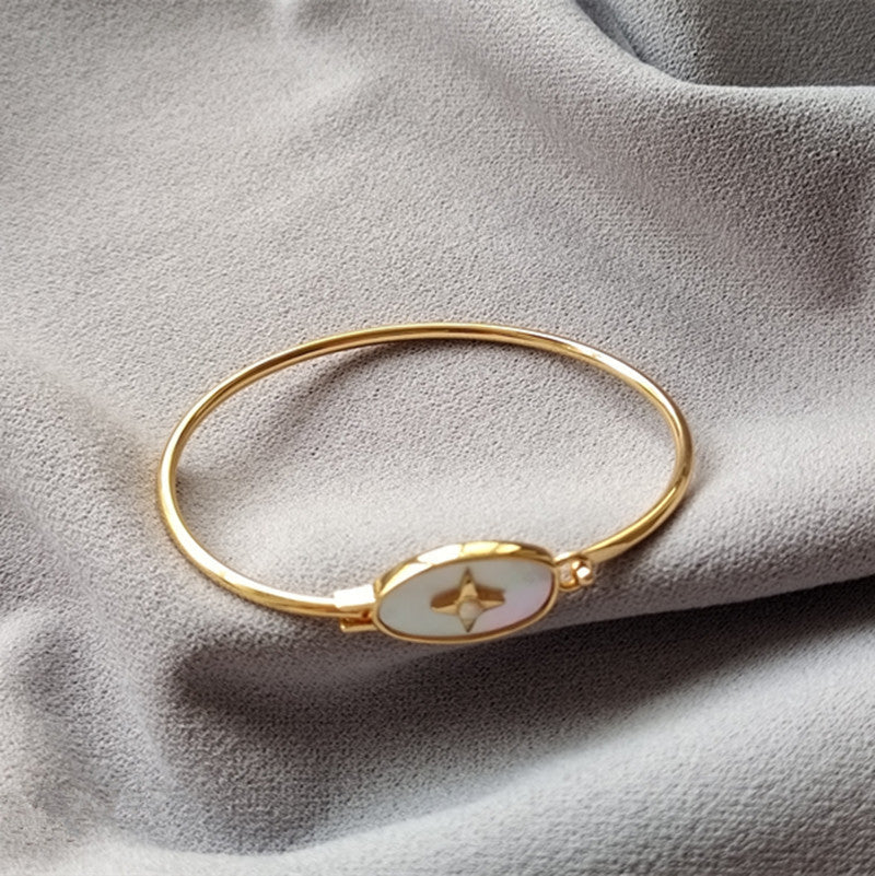 Elegant Colorful Opal Gold Plated Bracelet