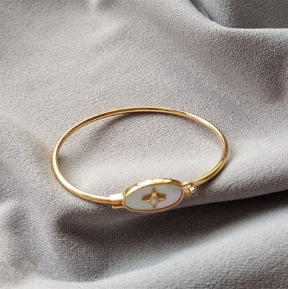 Elegant Colorful Opal Gold Plated Bracelet