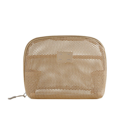 Solid Color Mesh Mini Make Up Bags