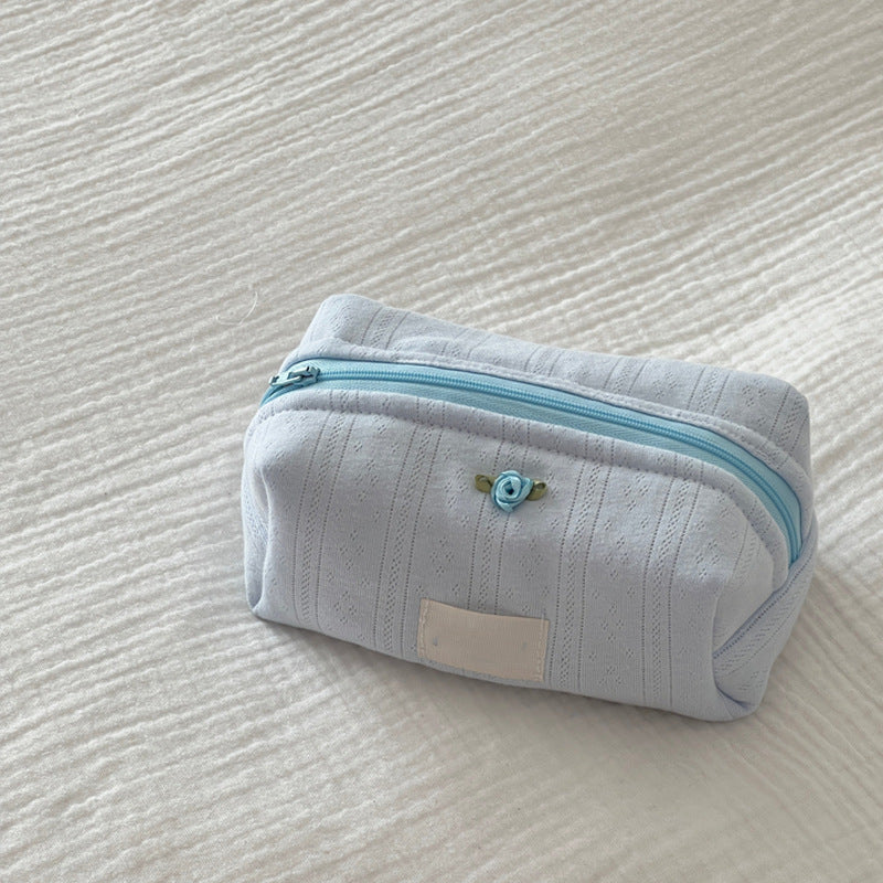 Solid Color Sweet Portable Make Up Bag