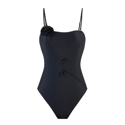 Flower One Piece Swimwear Print Cover