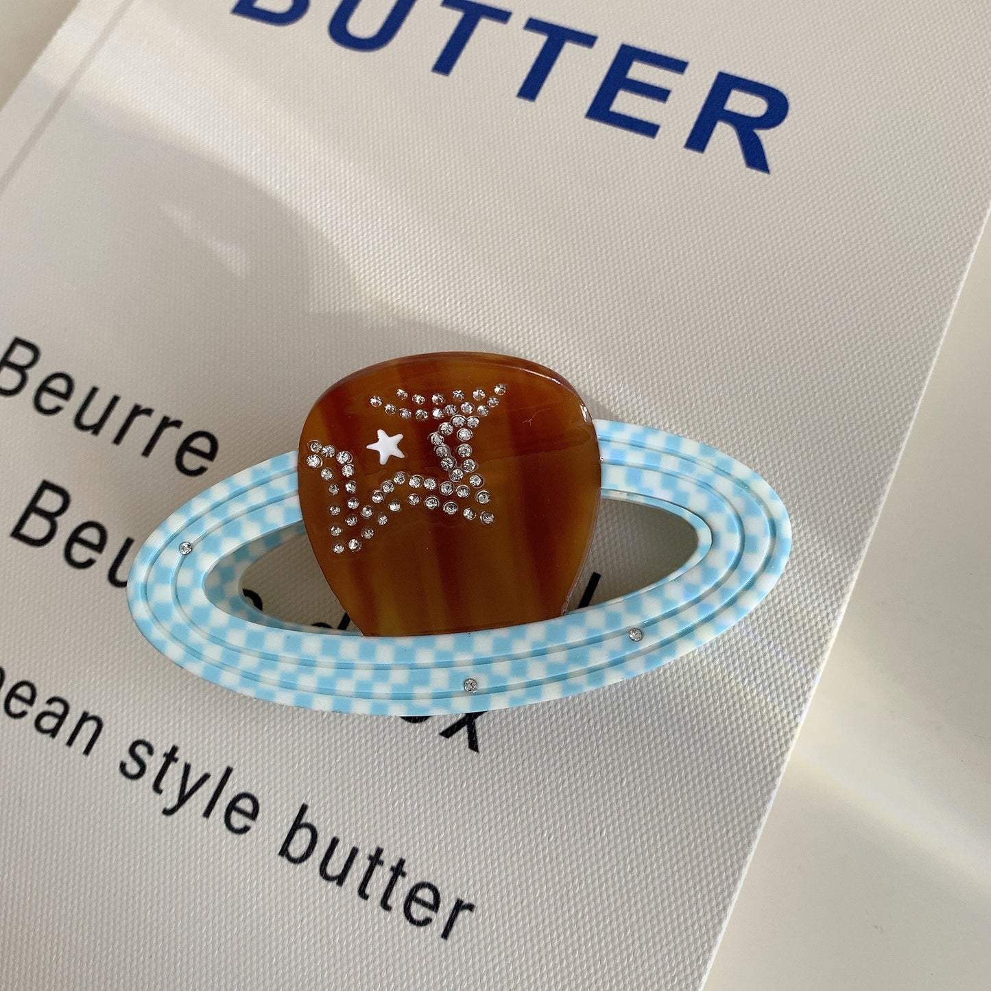 Sweet Star Rhinestone Geometric Hair Claw