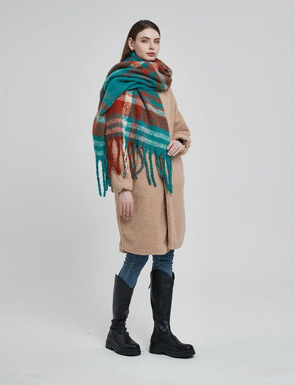 Tassel Plaid Vintage Scarves