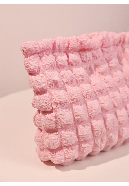 Solid Color Clody Puffer Coametic Bag