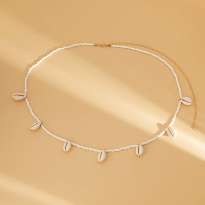 Vintage Bead Braided Shell Waist Chain