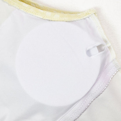 Sexy Bikini One- Piece With Mesh Coverup