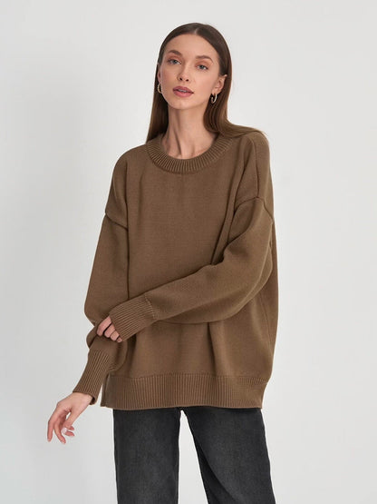 Solid Color Loose Casual Sweater
