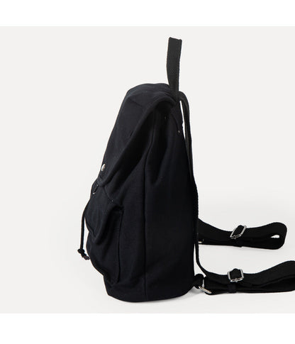 Simple Large Capacity Canvas Drawstring Backpack