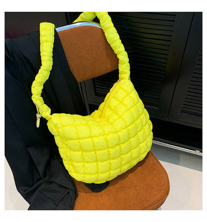 Solid Color Cloud Bag Casual Daily Shoulder Bag