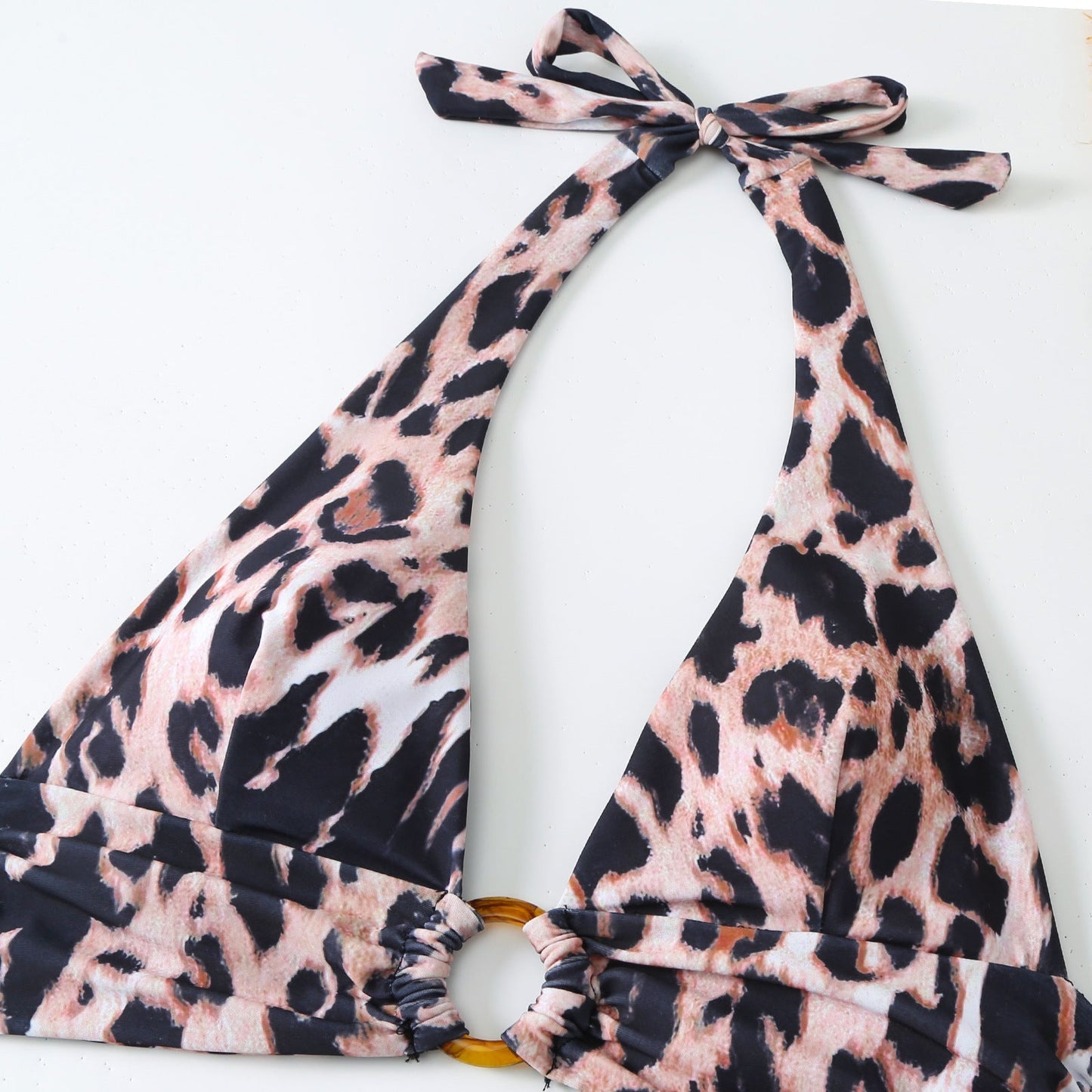 Leopard String Bikini Swimwear Mesh Cover