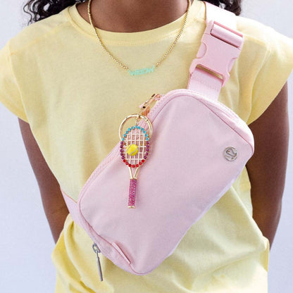 Creative Letter Rhinestone Keychain Bag Charm