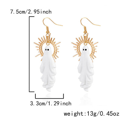 Halloween Funny Ghost Dangle Drop Earrings