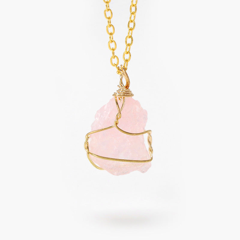 Irregular Stone Pendant Simple Neckalce