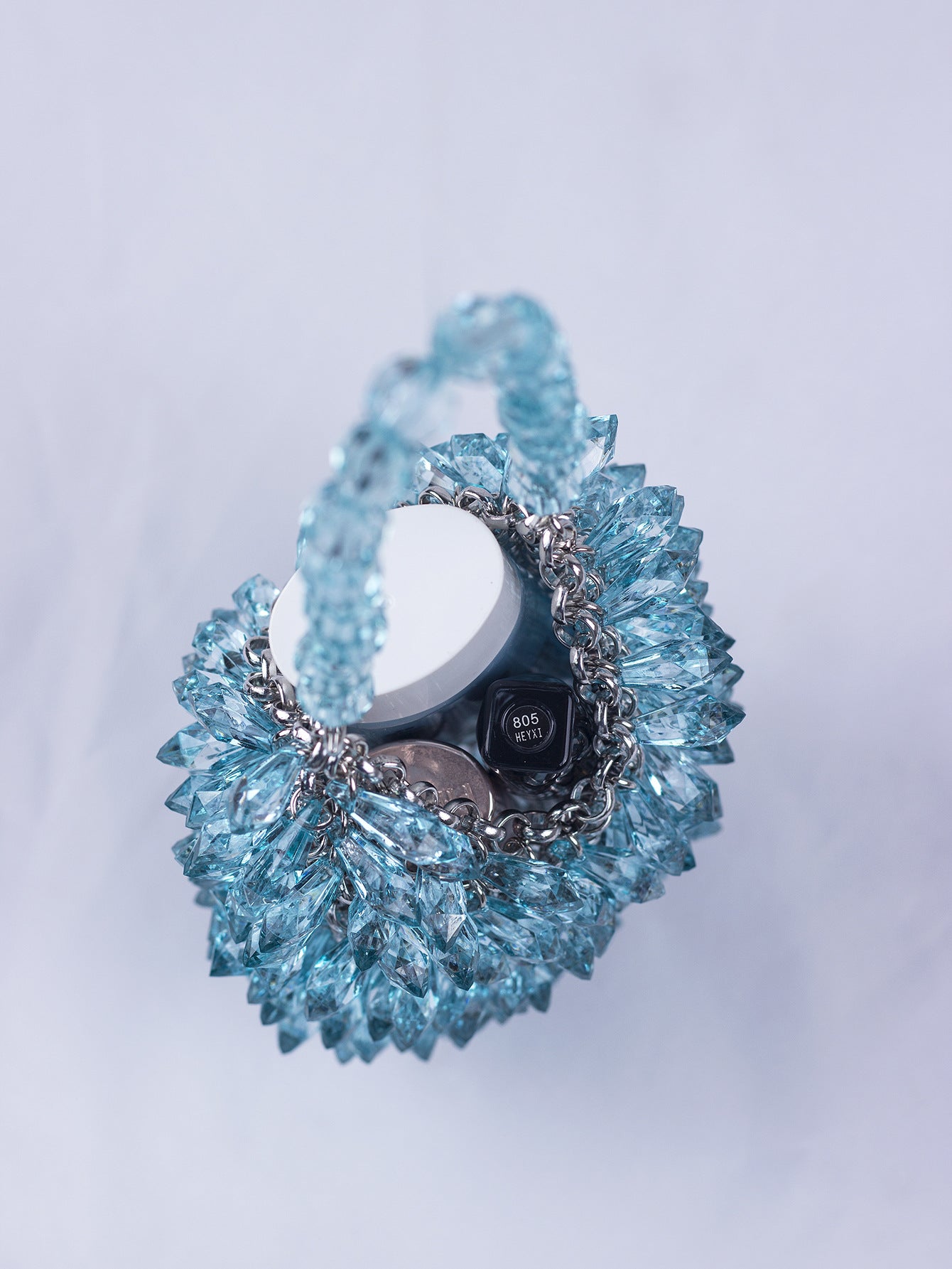 Teardrop Crystal Hollow Handmade Handbag