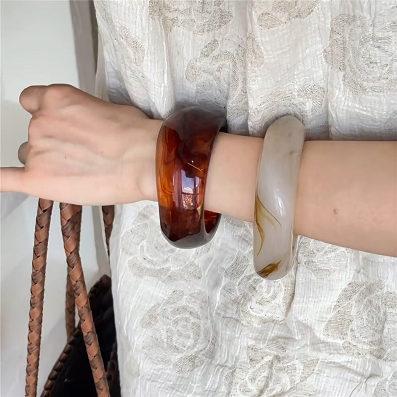 Colorful Irregular Single Acrylic Bracelets