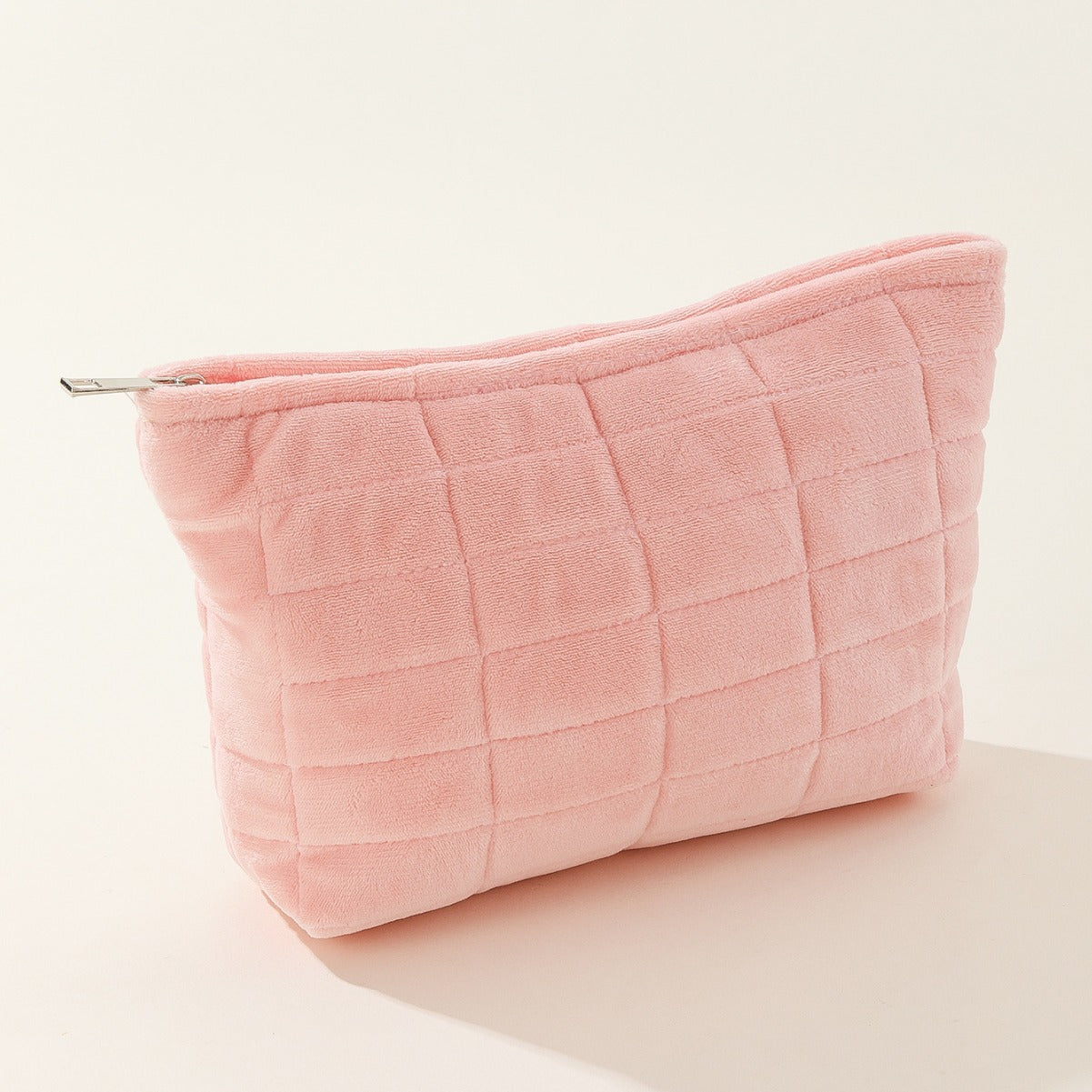 Solid Color Large Capacity Simple Make Up Bag