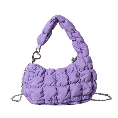 Cute Cloud Puffer Chain Mini Handbag