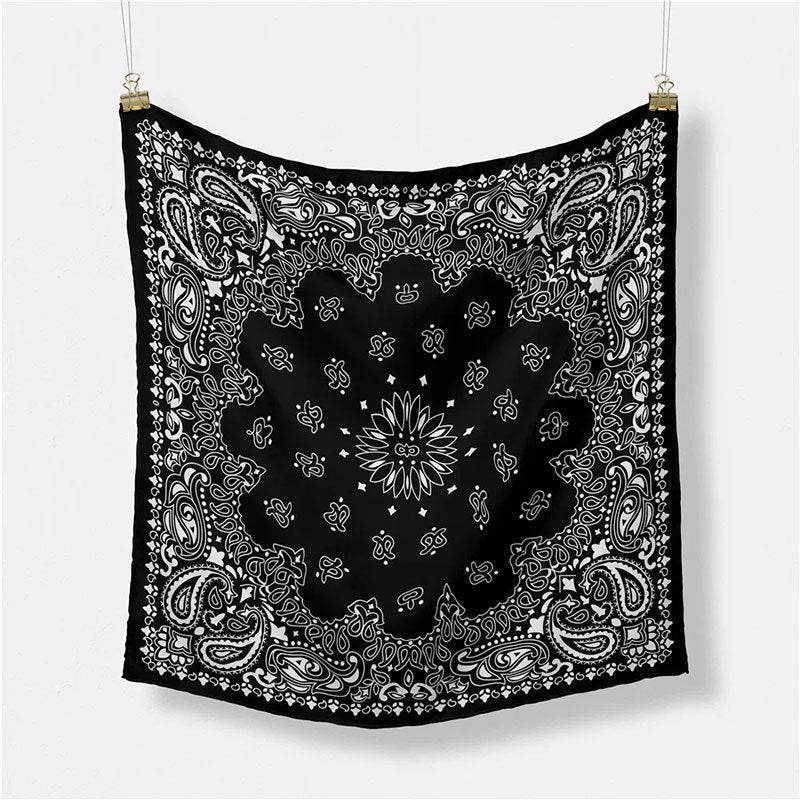 Simple Print Scarf Satin Scarf