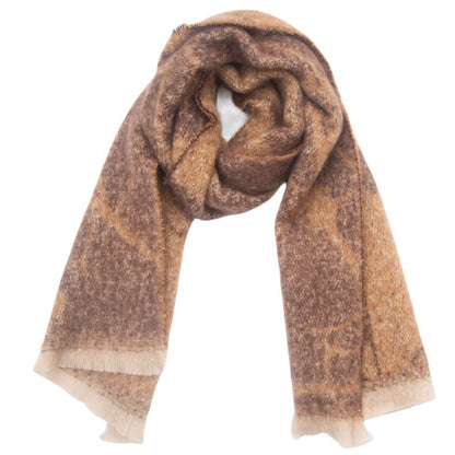 Contrasct Color Floral Print Scarves