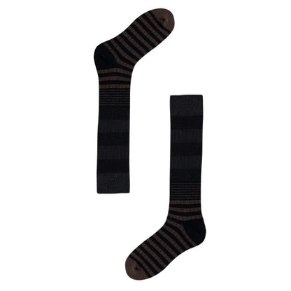 Color Block Striped Long Slouch Socks