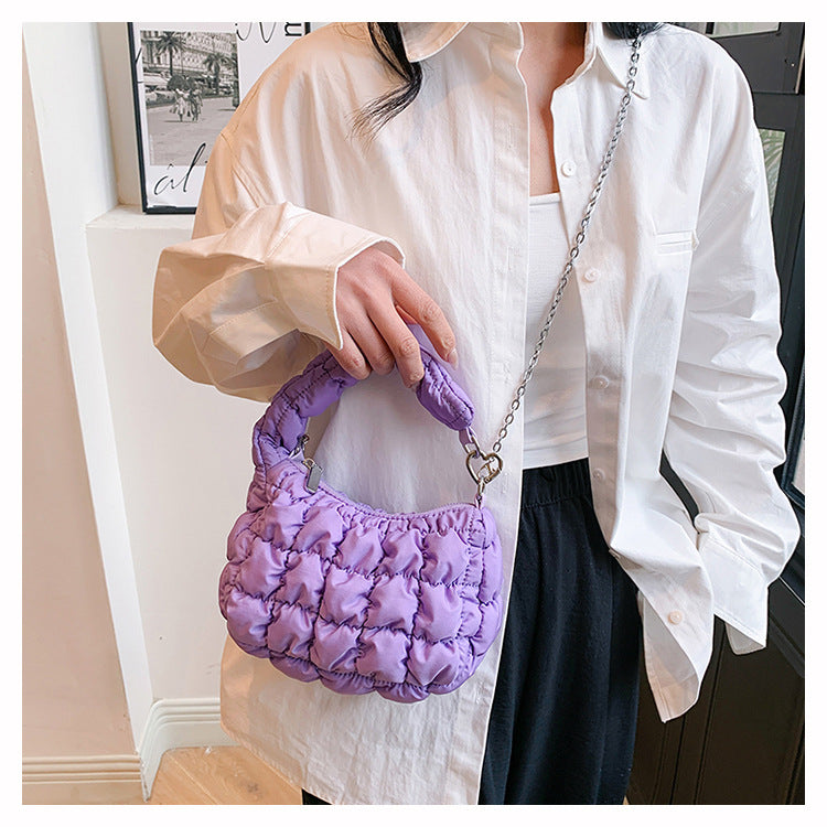 Cute Cloud Puffer Chain Mini Handbag