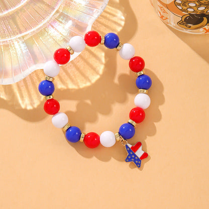 Stylish Star Pendant Love Beaded Bracelet