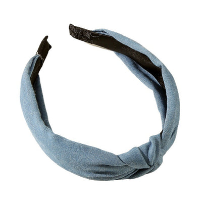 Vintage Demin Stripe Knot Headband