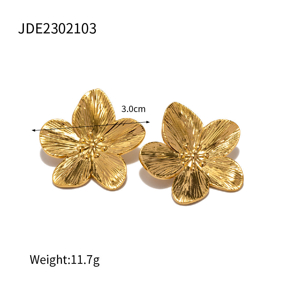Flower Zircon Adjustable Layered Rings