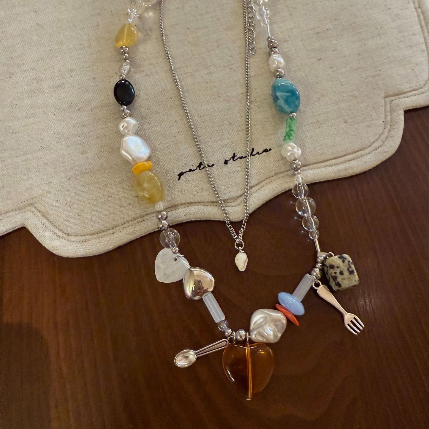 Cute Double-Layer Spicing Beaded Necklace