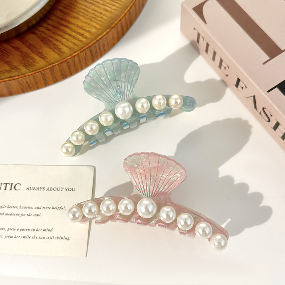 Cute Pearl Acetate Large Hair Clip