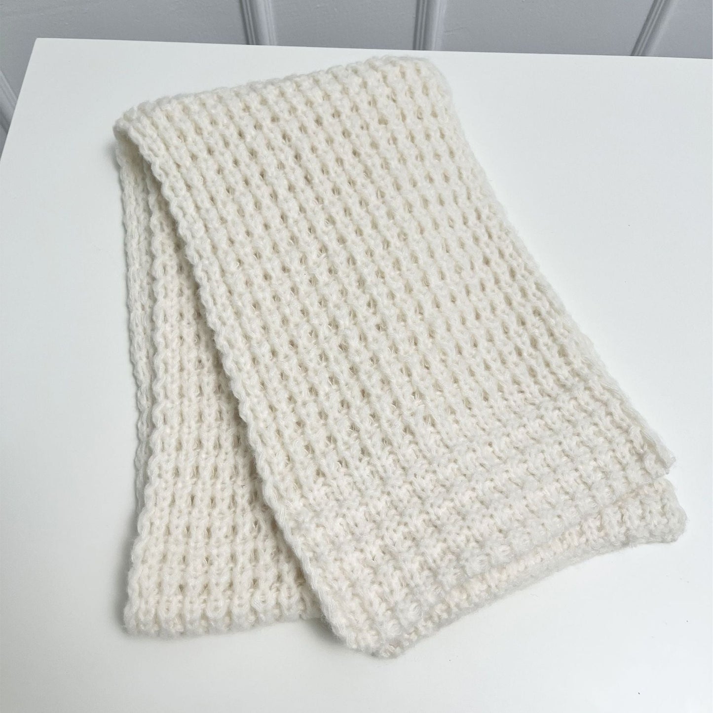 Solid Color Long Shawl Knit Soft Scarf