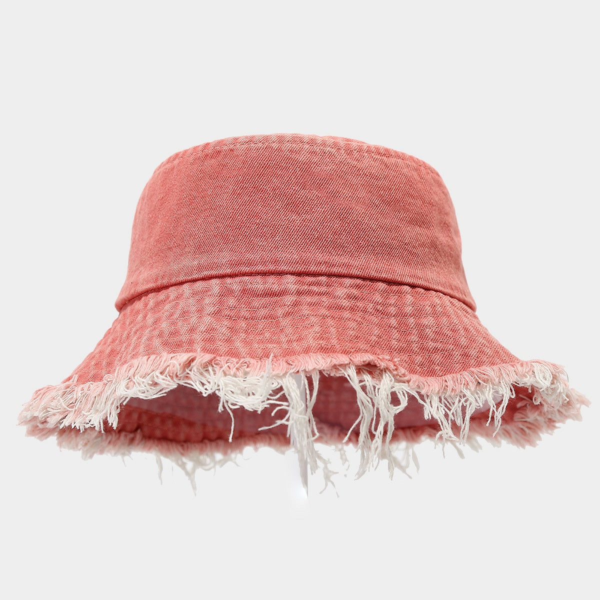 Stylish Washed Distressed Denim Bucket Hat