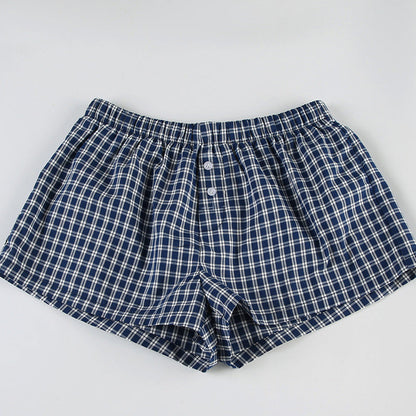 Simple Striped Spaghetti Strap Shorts Set