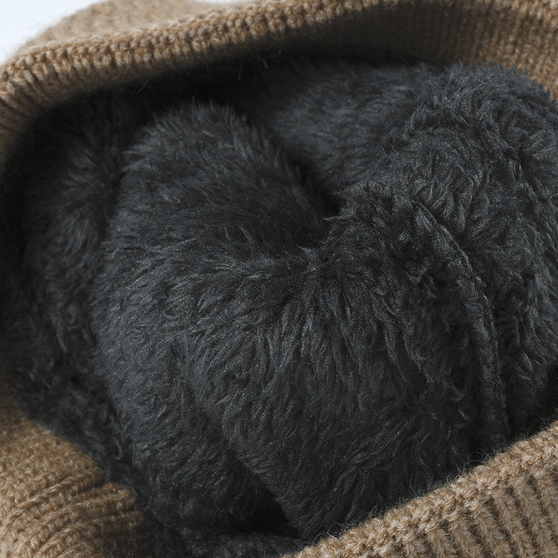 Solid Color Outdoors Thick Knit Beanie