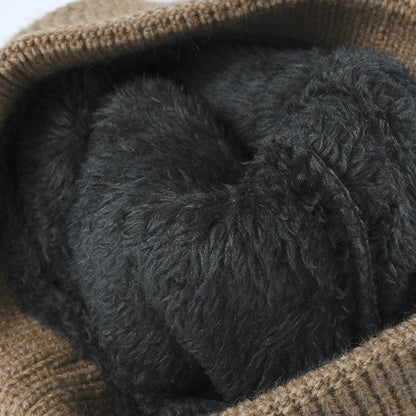 Solid Color Outdoors Thick Knit Beanie